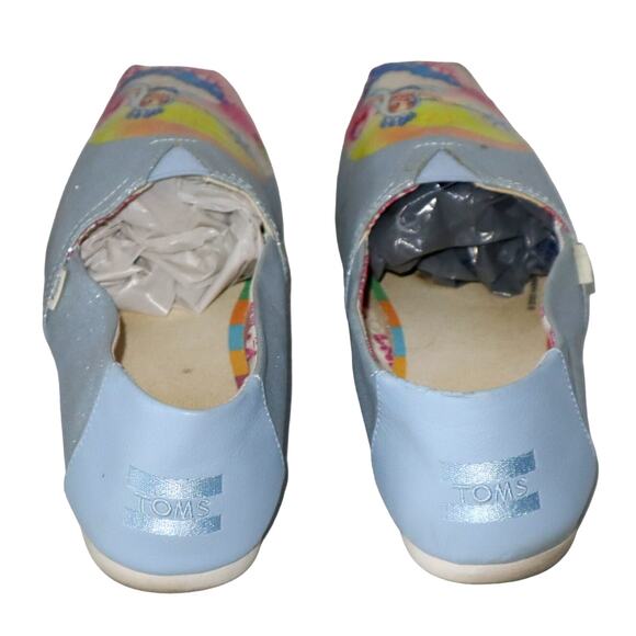 Women's TOMS x Candy Land Collab Queen Frostine Blue Alpargata Slip-ons Size 9 - Picture 5 of 6